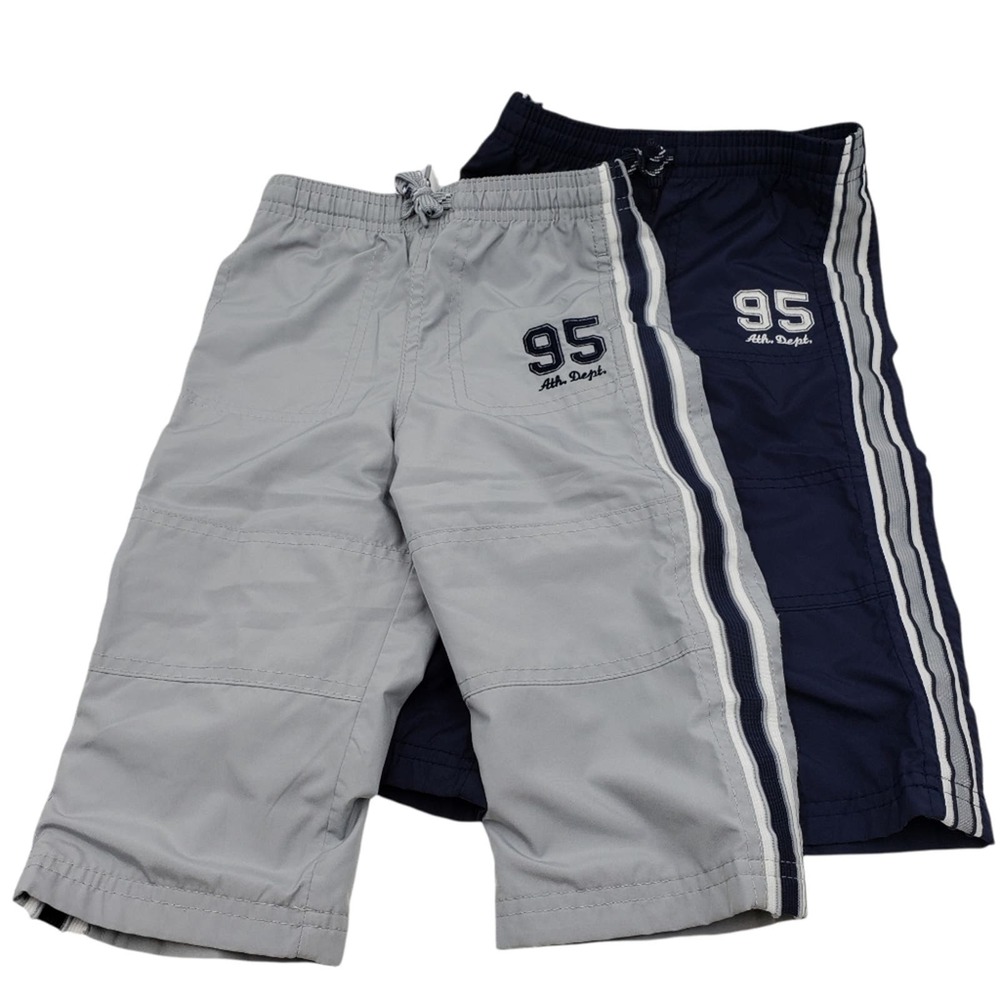 Oshkosh B'Gosh Track Pants Gray Blue Side Stripes Kids Baby 18M